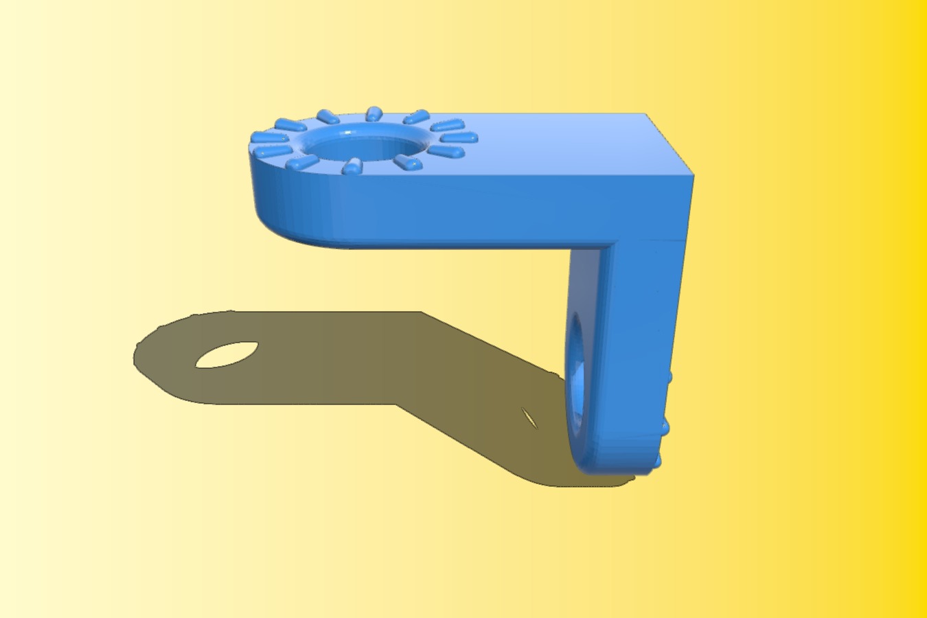Articulating arm 90 degrees braket