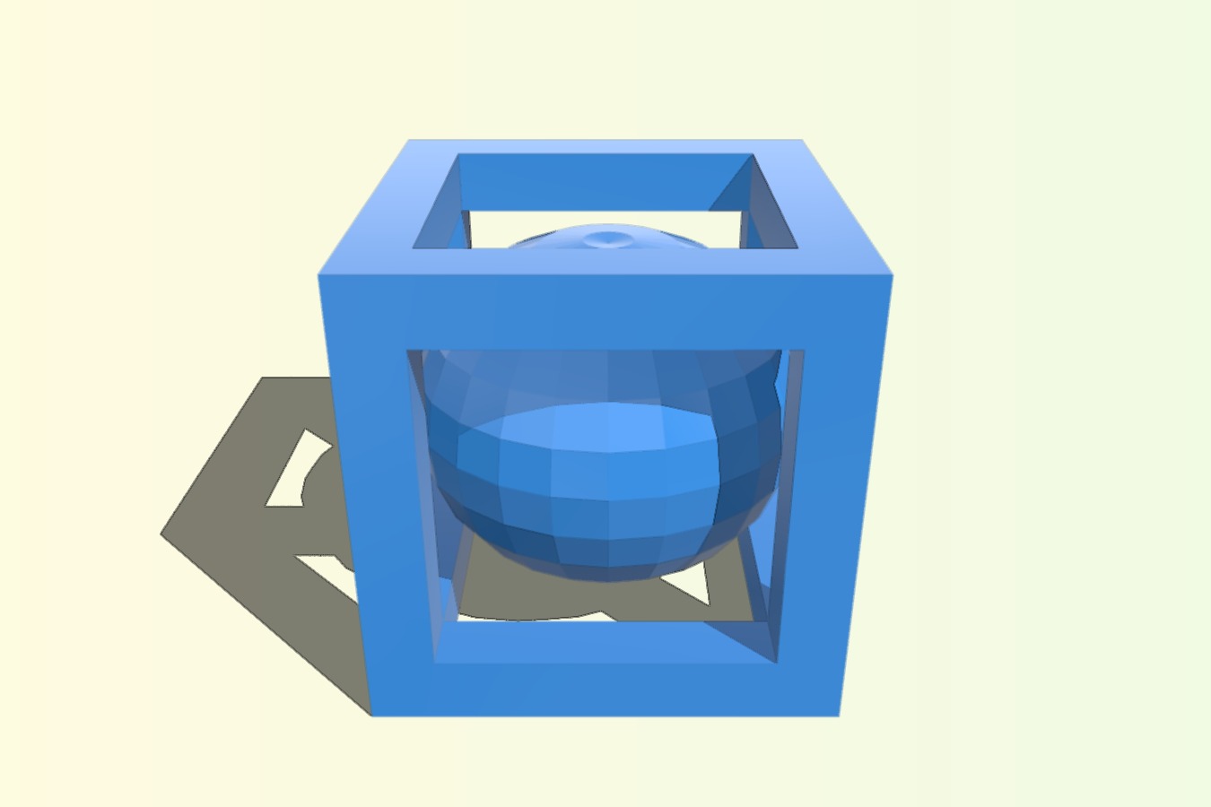Interdimensional 3d cube and impossible circle