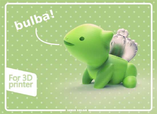 Seudo Bulbasaur Flower Pot | 3d print model