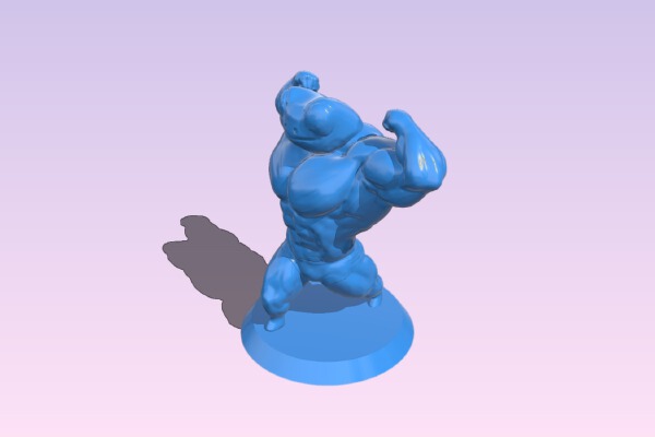 Fred the Frog but physicoculturist | 3d print model