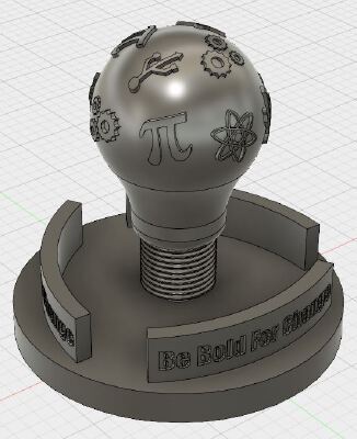 International Women's Day STEM Light Bulb | 3d print model