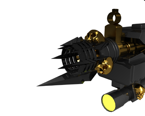 Nerf - Goth style barrel | 3d print model