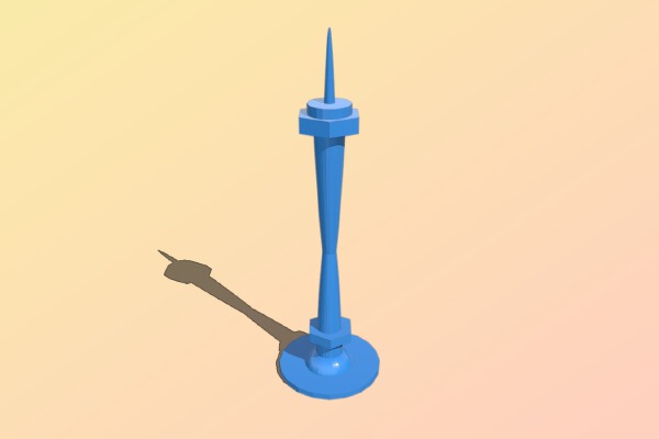 Seattle Space Needle | 3d print model