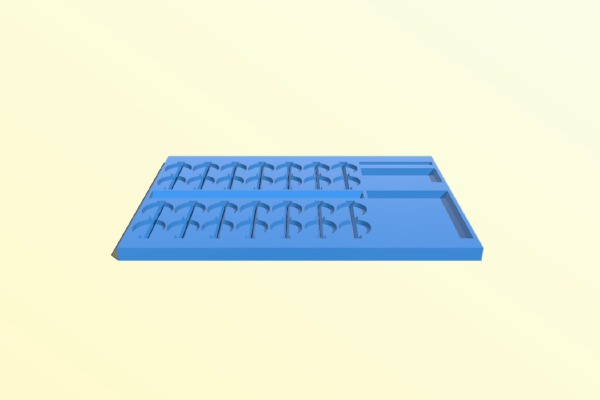 Disc Detainer and Pin Tumbler pinning tray | 3d print model