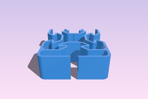 Tevo Tornado Frame Cable Organizer | 3d print model