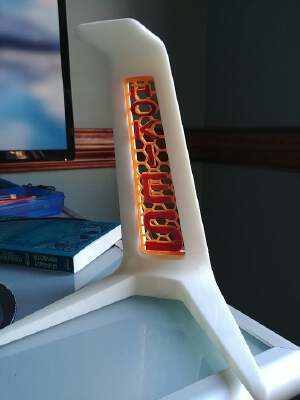 Virginia Tech Hokies headset stand | 3d print model
