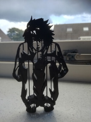 Death Note L sitting statue | 3d print model