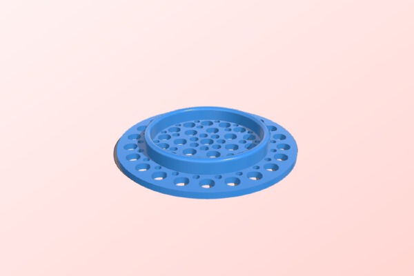 Drain Lid - Hair Catcher | 3d print model