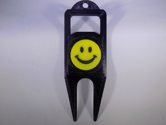 SMILEY FACE Golf Ball Marker | 3d print model