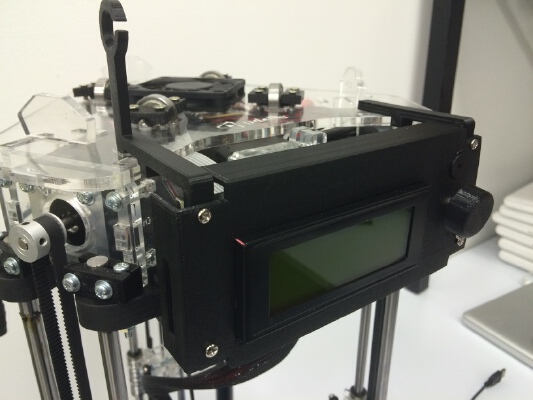 µDelta LCD support and cache | 3d print model