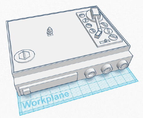 Record Player - w_ blank removable records | 3d print model