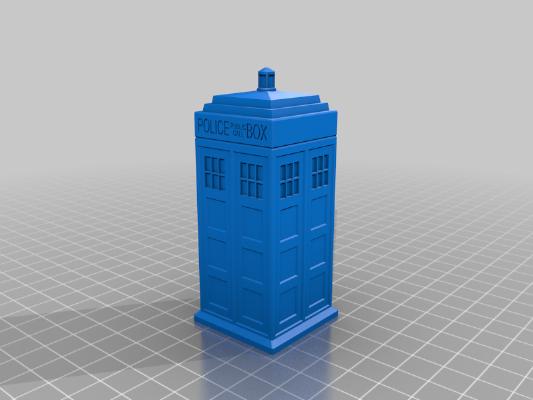 TARDIS Bobblehead | 3d print model