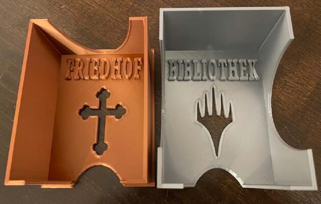 MTG Magic The Gathering Deck Box Card Holder for 60+ sleeved Cards | 3d print model