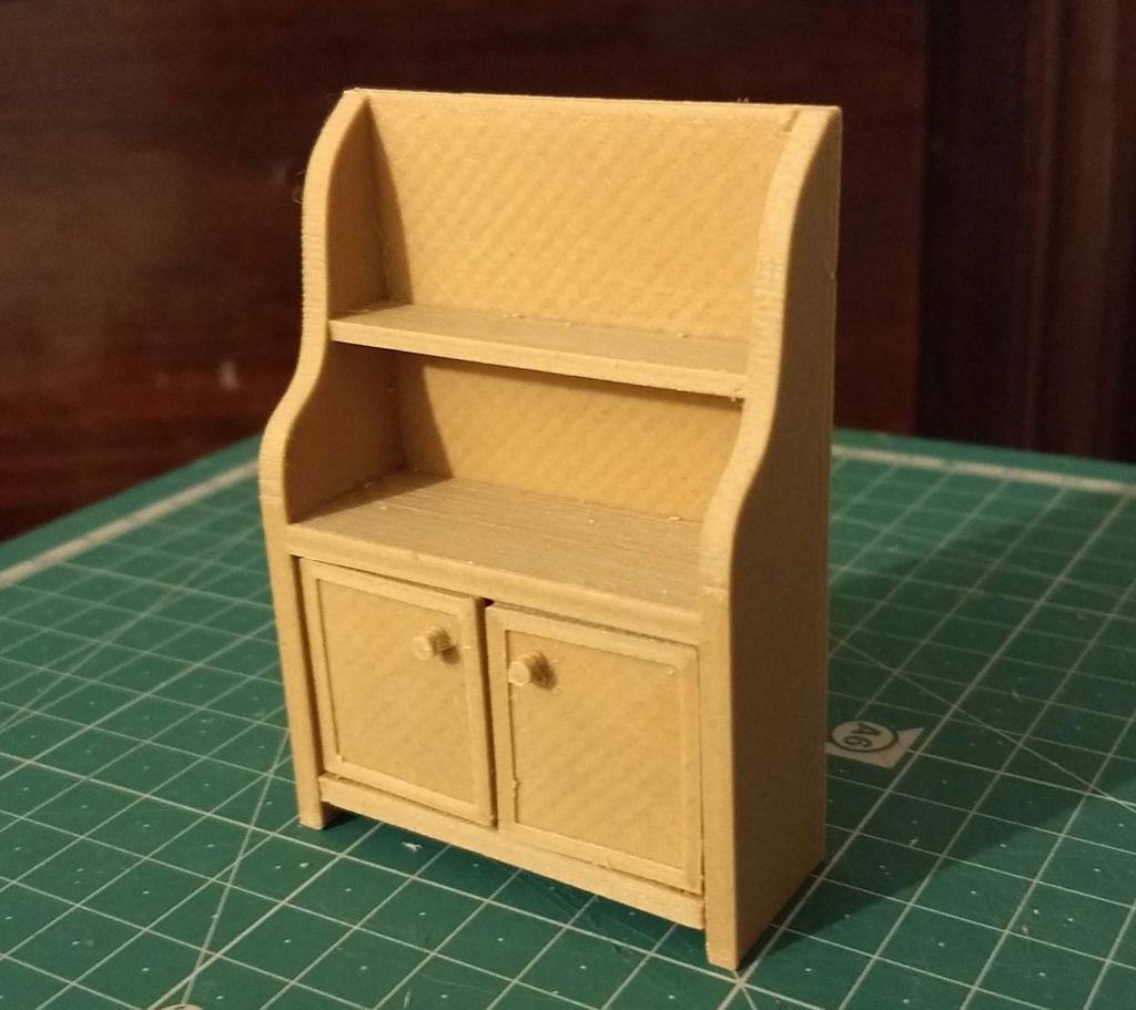 Dollhouse Kitchen Dresser _ Cupboard