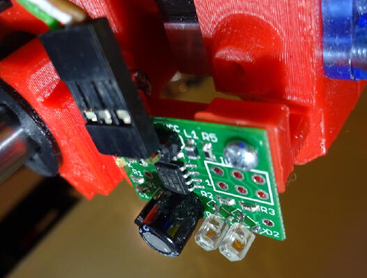 Ormerod mounting for Mini height sensor board | 3d print model