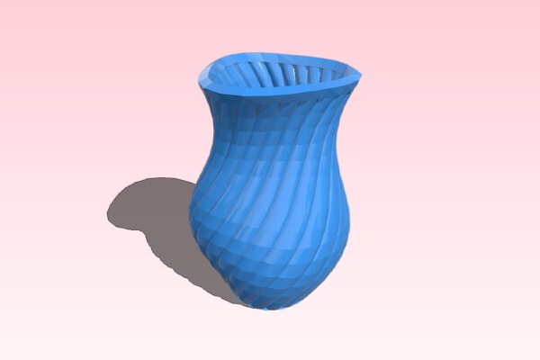 elegant flower vase | 3d print model