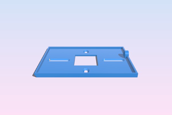 HID Card Reader Backplate | 3d print model