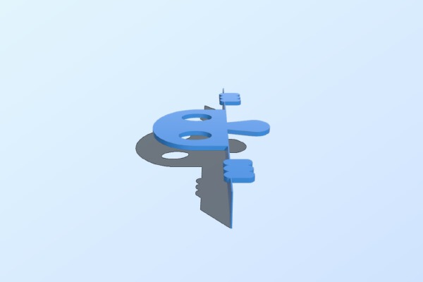 Killroy _ Foo monitor hanger _ Webcam privacy cover | 3d print model
