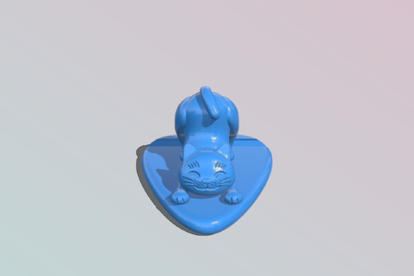 Cat cell phone holder remix optimized for FDM Printing | 3d print model