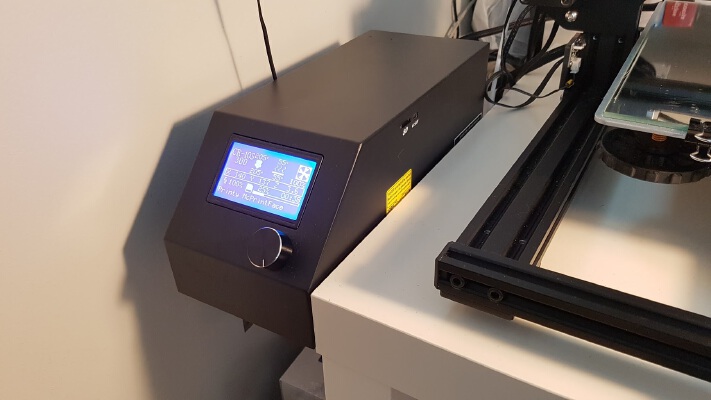 CR-10 IKEA LACK floating flush controller mount with scraper holder | 3d print model