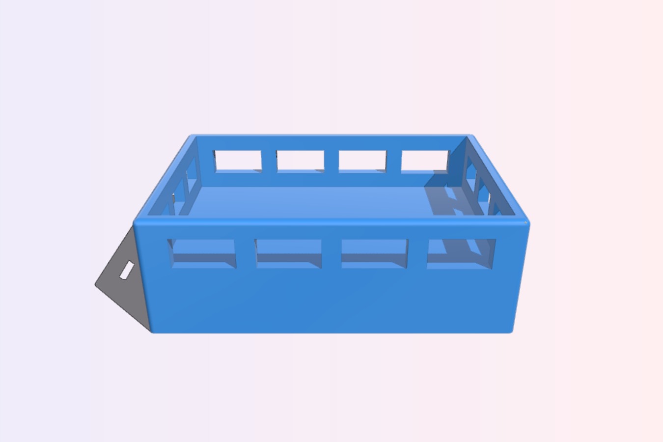 Wooden train container wagon car platform