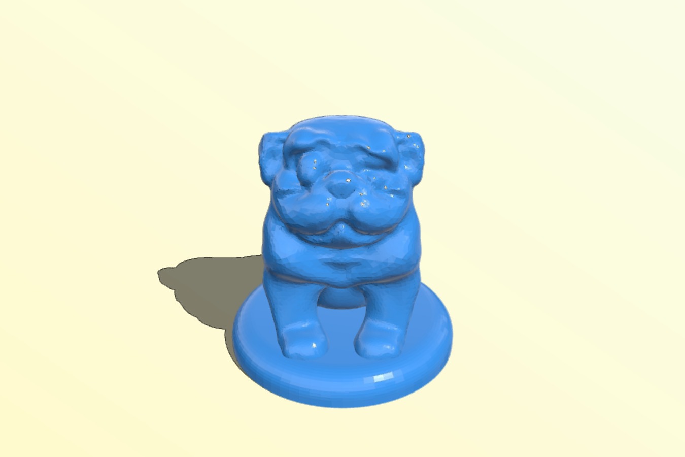 One eyed pug