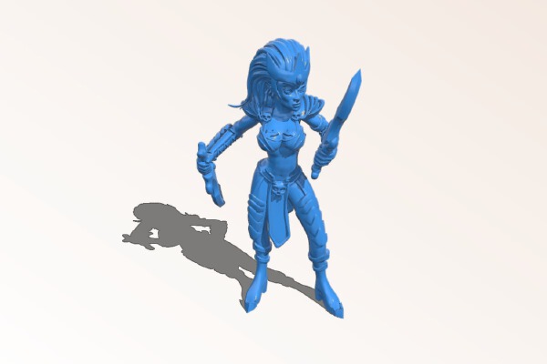 Witch elf (remastered) | 3d print model