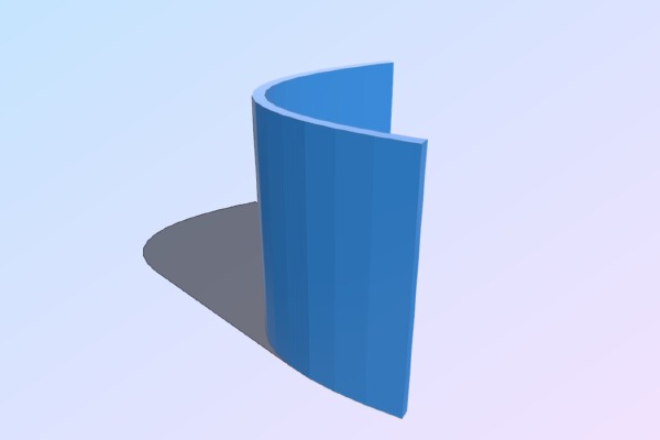 Parabolic Cylinder | 3d print model