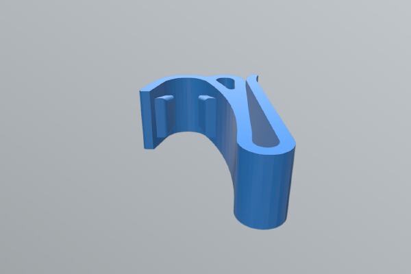 Whistle Pocket Clip for Fox40 Sharx, Reverse | 3d print model