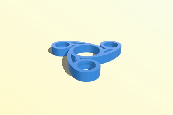 1_2" Ball Bearing Fidget Spinner - Wingnut2k #9 | 3d print model