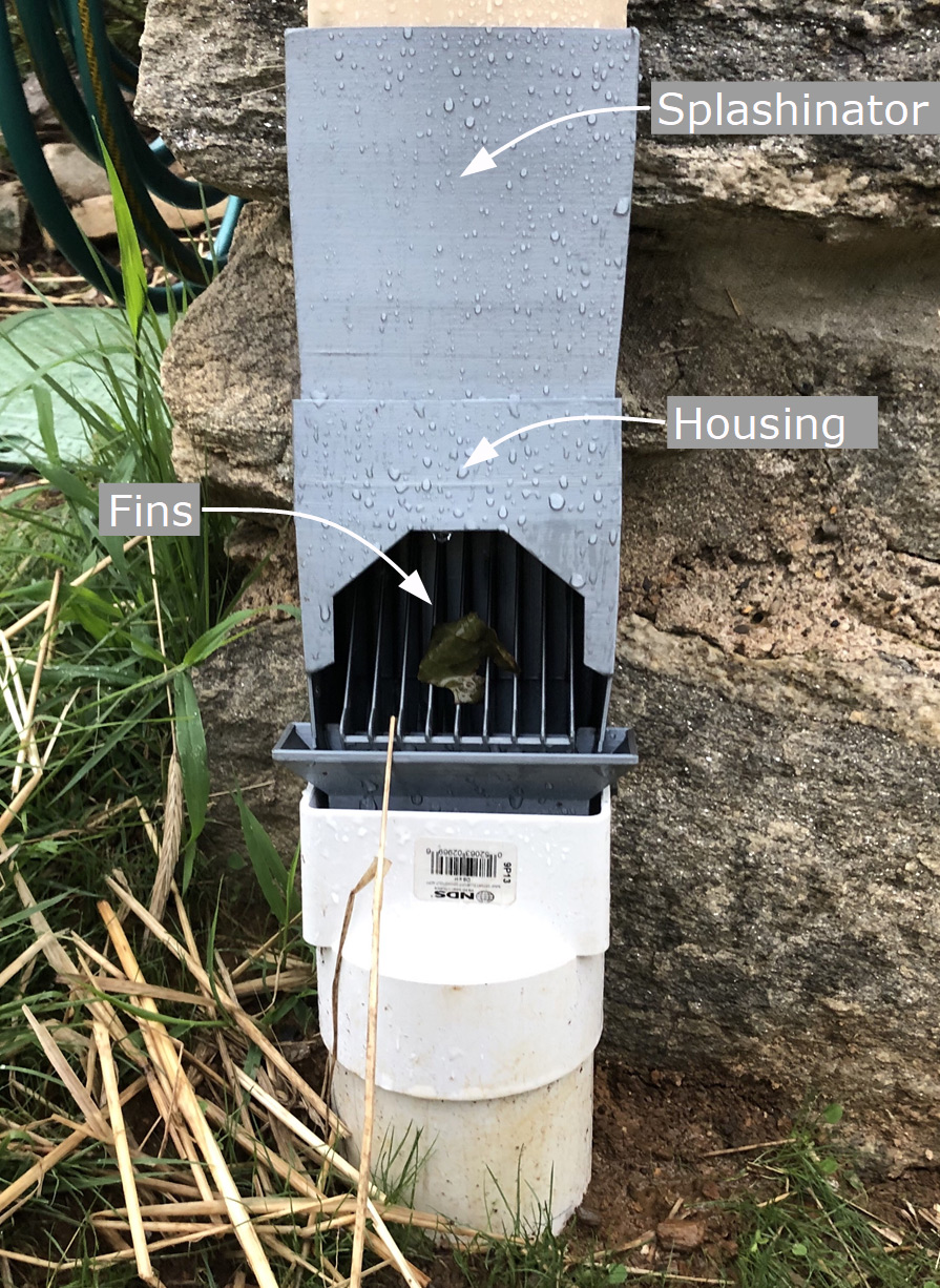 Downspout Leaf Filter