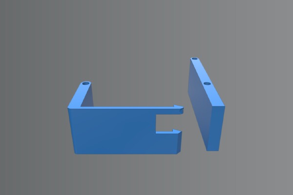 TBS Discovery battery and TX holder | 3d print model