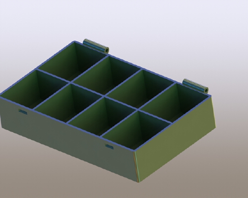 Box with lid for bolts and nuts | 3d print model