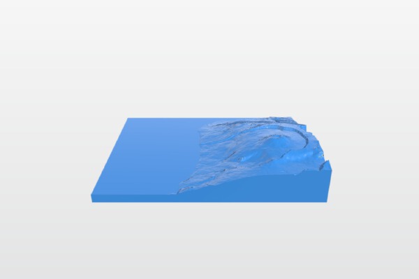 Piton de la Fournaise - Reunion Island, Indian Ocean | 3d print model