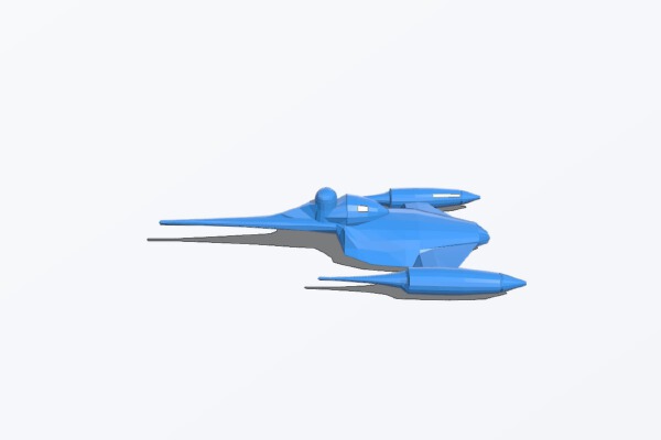 N-1 starfighter (x_wing) | 3d print model