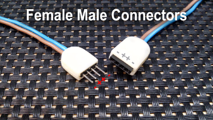Female+Male connector 2.54 mm | 3d print model