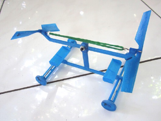 Rubber Band Powered Car | 3d print model