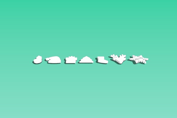 Xmas Brooch Set | 3d print model
