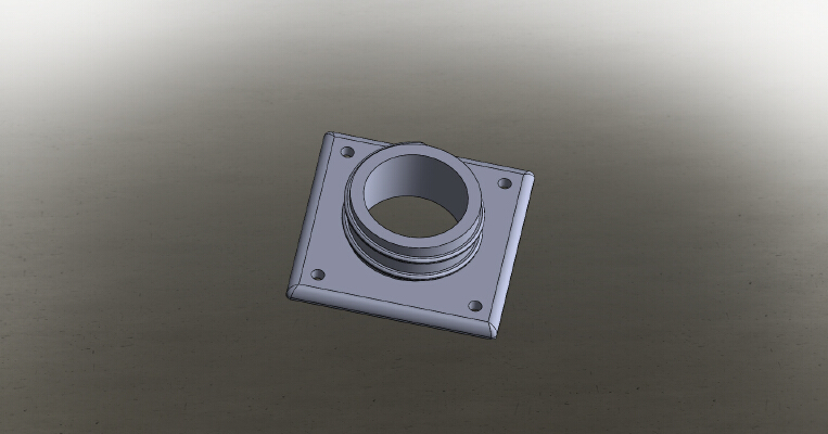 CNC enclosure 2.500 hose bulkhead | 3d print model