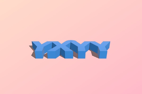 YxYY trinket | 3d print model