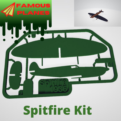 FAMOUS PLANES - Spitfire kit card | 3d print model