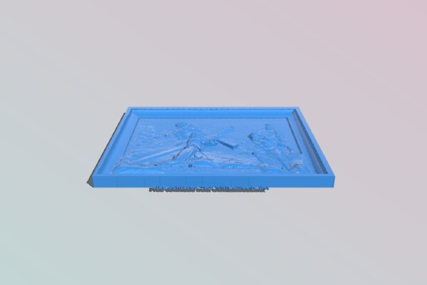 Painting of Jesus Christ | 3d print model