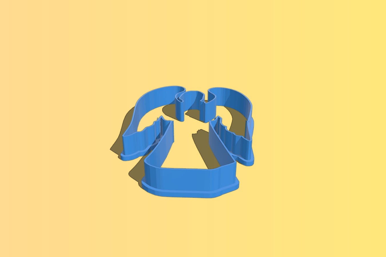 Angel cookie cutter for holidays
