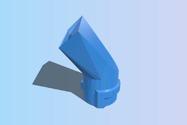 Makita Blower Discharge Tip | 3d print model