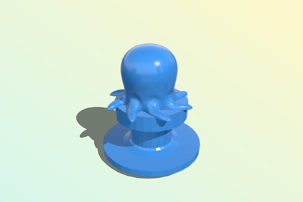 Octopus Croc Charm | 3d print model