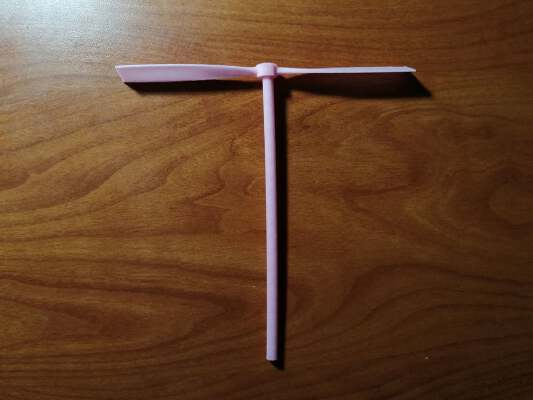 Hopter Toy (Bamboo Dragonfly) | 3d print model