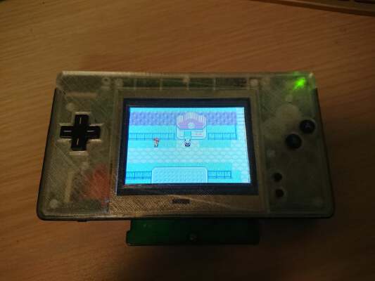 2 Button Game Boy Macro Flat Faceplate (DS Lite) | 3d print model