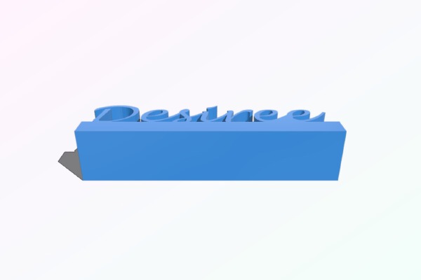 Desiree Nameplate | 3d print model