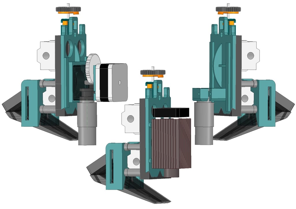 "Quick" swap E3D_Titan_BMG_LASER multitool for Prusa i3_Anet A8 style printers with Z probe sensors support