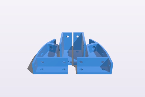 Split lower vertecies for MendelMax | 3d print model